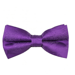 Purple | Textured | Silk Bow Tie