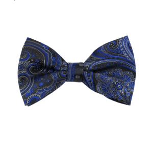 Navy Blue | Print | Silk Bow Tie