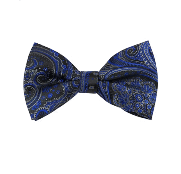 Navy Blue | Print | Silk Bow Tie