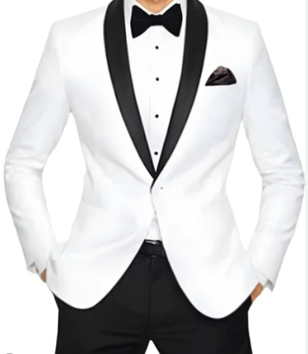 White | Black | Shawl Lapel | Modern Fit Tuxedo