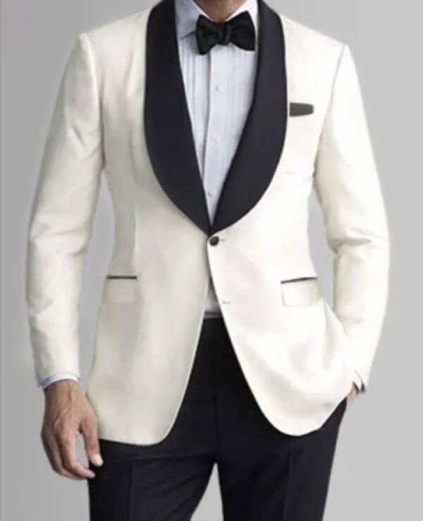 Ivory | Black | Shawl Lapel | Slim Fit Tuxedo