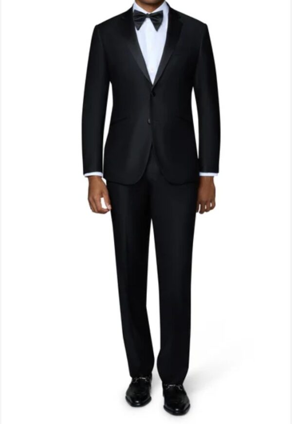 2 Piece | Black | Notch Lapel | Modern Fit Tuxedo