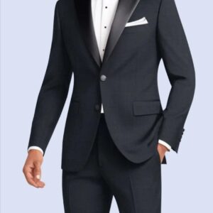 2 Piece | Black | Peak Lapel | Slim Fit Tuxedo