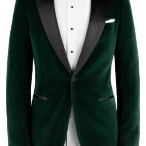 Green | Velvet | Peak Lapel | Dinner Jacket