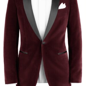 Burgundy | Velvet | Shawl Lapel | Dinner Jacket