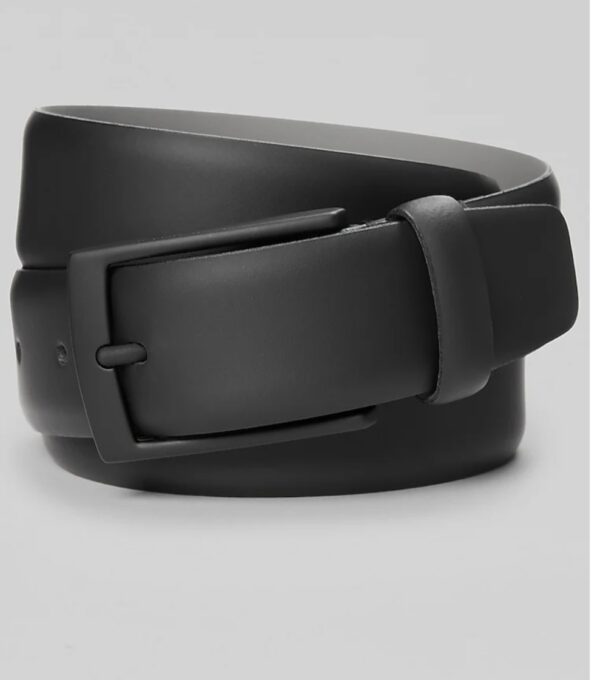 Black | Black Buckle | Leather Belt