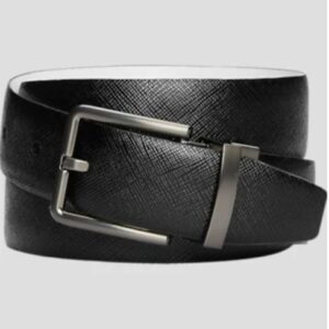Black | Silver Buckle | Leather Belt