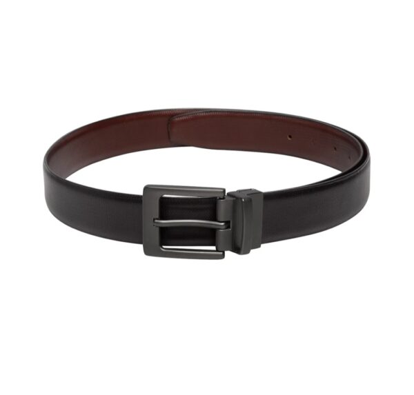 Reversible | Black | Brown | Silver Buckle | Leather Belt