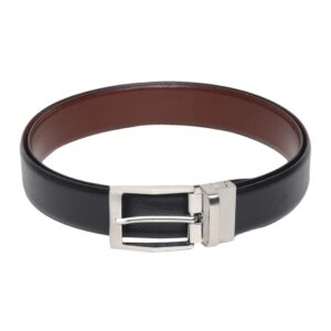 Silver Buckle Double-sided Belt