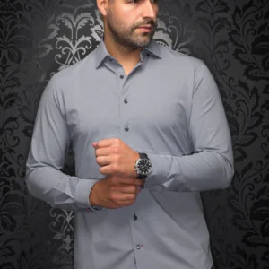 Solid Light Grey | Long Sleeved Shirt