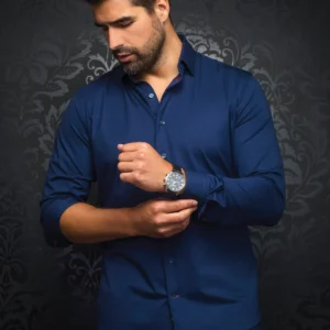 Solid Navy | Long Sleeved Shirt