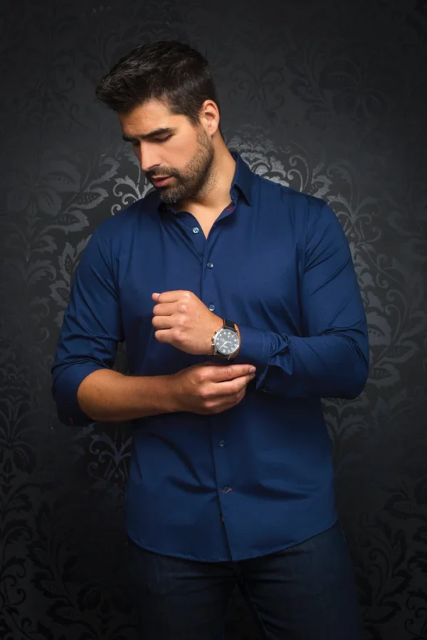 Solid Navy | Long Sleeved Shirt