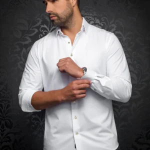 Solid White | Stone Long Sleeved Shirt