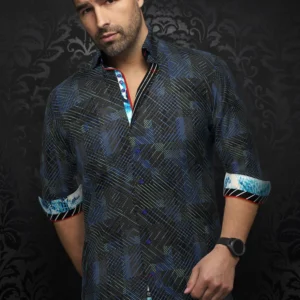 Clarke | Black | Mint | Long Sleeved Shirt