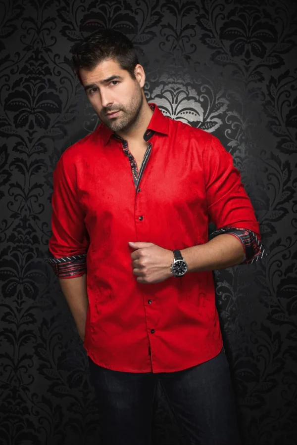 Dominion | Red | Long Sleeved Shirt