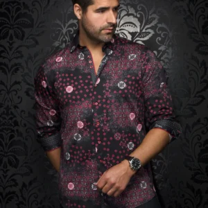 Floriani | Black | Red | Print | Long Sleeved Shirt