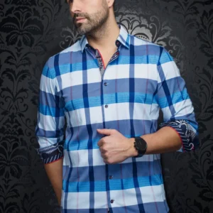 Schumann | Indigo Blue | Stripe | Long Sleeved Shirt