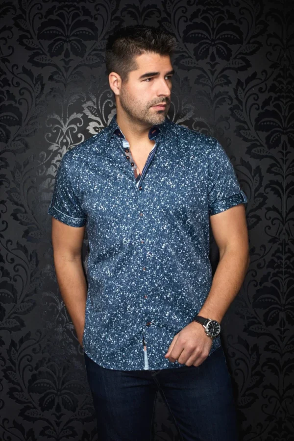 Alfieri | Navy | Short Sleeved Shirt