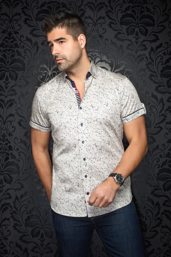 Alfieri | Stone | Short Sleeved Shirt