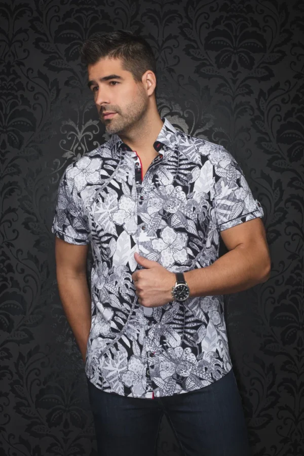 Ronaldo | White | Black | Short Sleeved Shirt