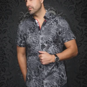 Ronaldo | Black | White | Short Sleeved Shirt