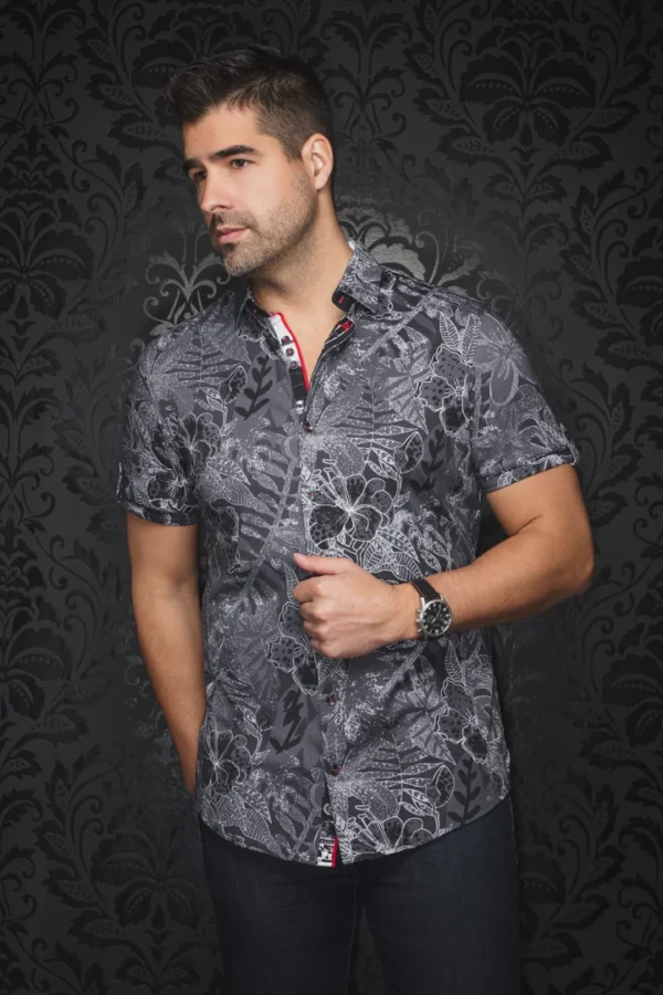 Ronaldo | Black | White | Short Sleeved Shirt