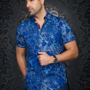Ronaldo | Blue | Short Sleeved Shirt