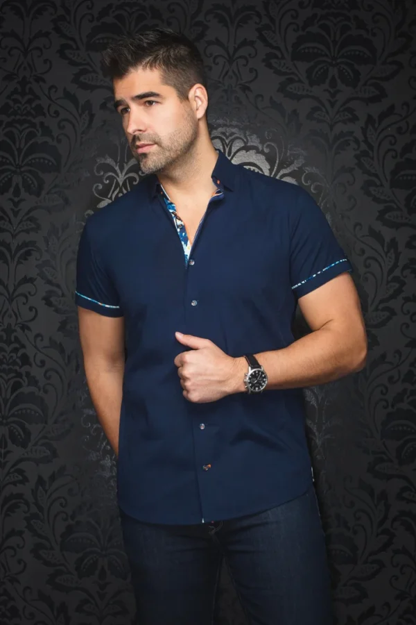 Fajardo | Navy | Short Sleeved Shirt