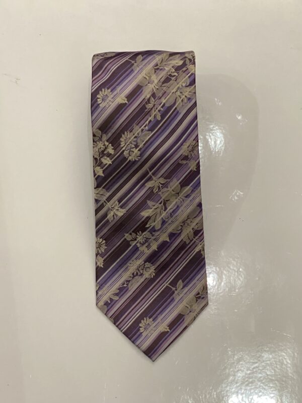 Shades of Purple | Floral Print | Silk Tie