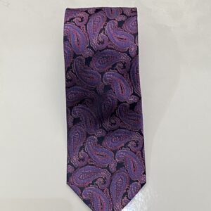 Lilac | Navy | Print | Silk Tie