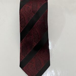 Black | Burgundy | Print | Silk Tie