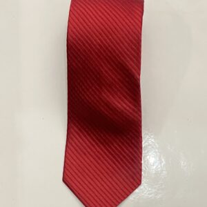 Ruby Red | Diagonal Stripe | Silk Tie
