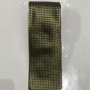 Gold | Sapphire Blue | Navy | Print | Silk Tie