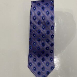 Lilac | Blue | Print | Silk Tie