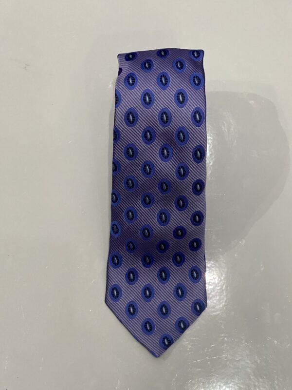 Lilac | Blue | Print | Silk Tie