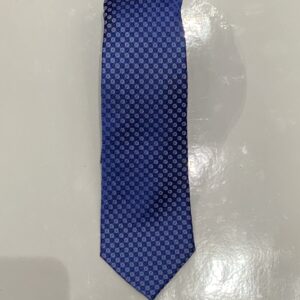 Cobalt Blue | White | Print | Silk Tie