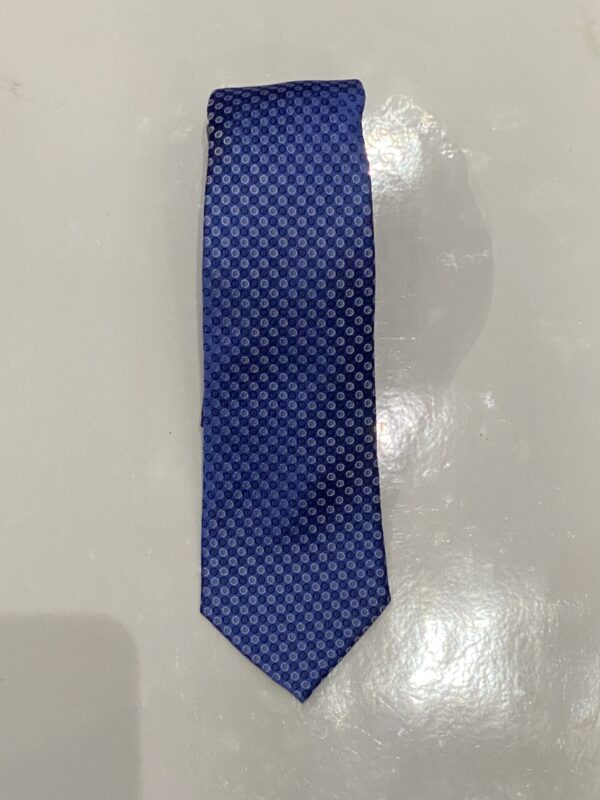 Cobalt Blue | White | Print | Silk Tie