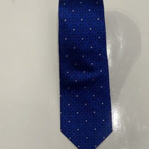 Royal Blue | White | Diamond Print | Silk Tie