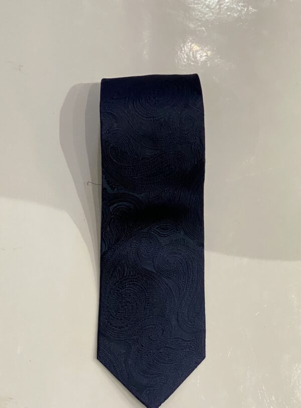 Navy | Tone on Tone | Print | Silk Tie