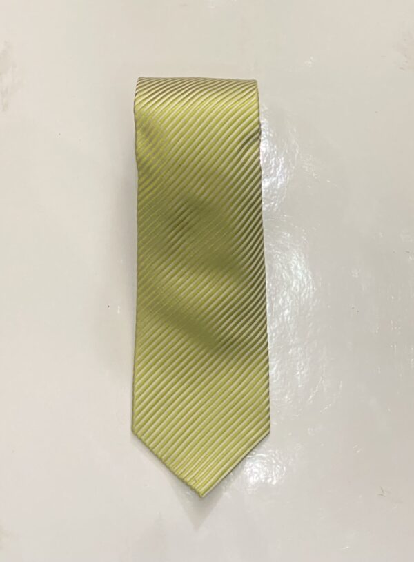 Lime Green | Stripe | Silk Tie