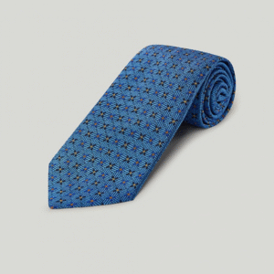 Blue | Crosses | Woven | Silk Tie