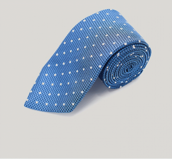 Sky Blue | Polka Dot | Silk Tie