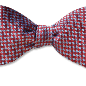 Red | Blue | Textured | Print | Silk Bow Tie