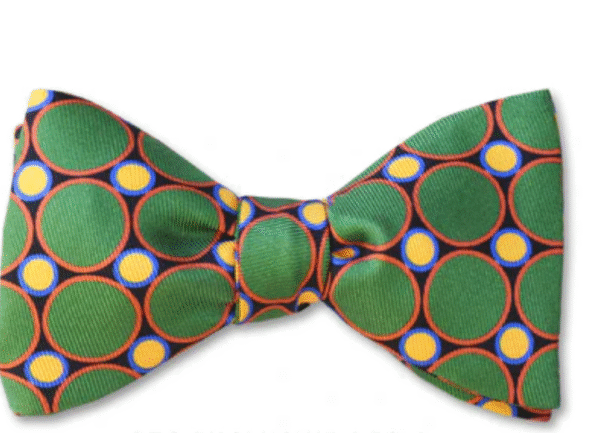 Green | Polka Dot | Silk Bow Tie