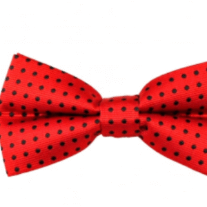 Red | Black | Polka Dot | Silk Bow Tie