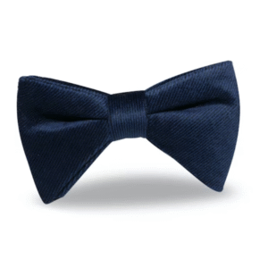 Navy | Textured | Silk Bow Tie